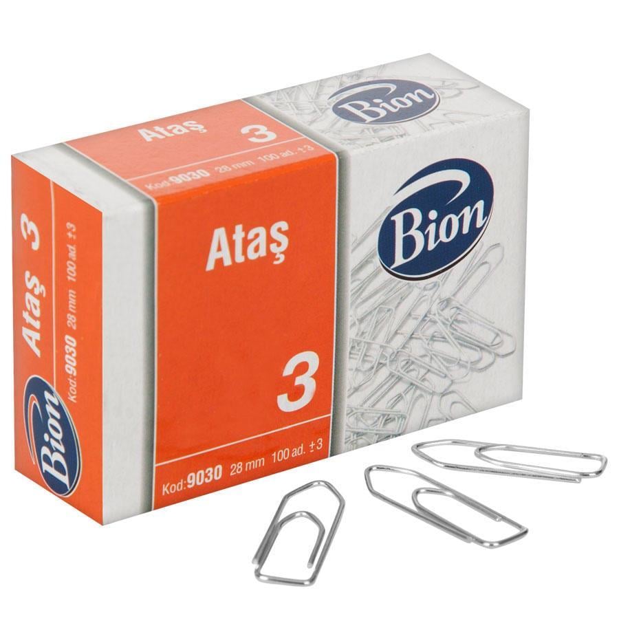 Ataşlar Mas 9030 Bion Ataş 28 mm No:3 100'lü Paket Satın Al