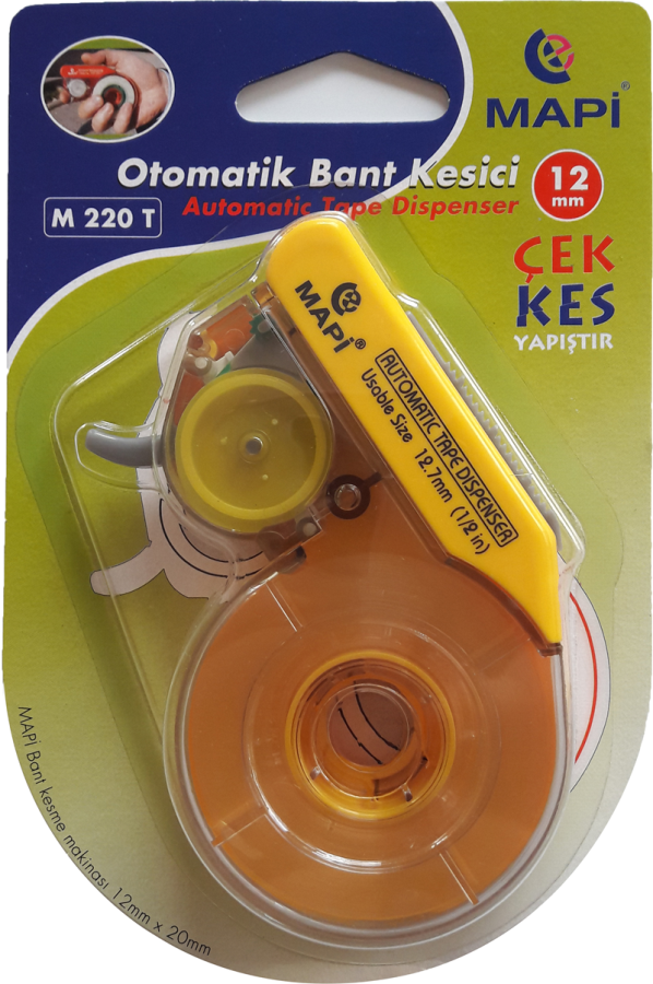 Bantlar ve Kesicileri MAPİ 12 MM OTOMATİK BANT KESME MAKİNESİ SARI Satın Al