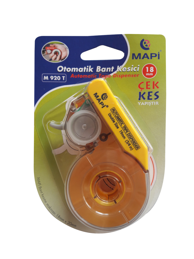 Bantlar ve Kesicileri MAPİ 19 MM OTOMATİK BANT KESME MAKİNESİ SARI Satın Al