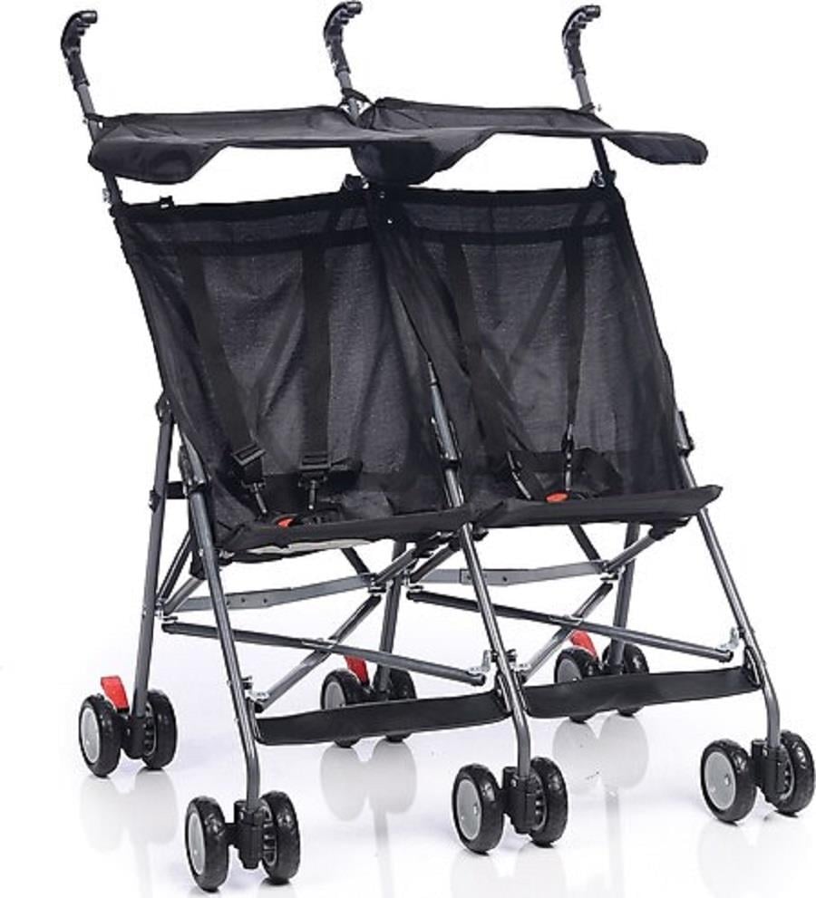 Bebek Arabası ve Pusetler Aldeba 3030 İkiz Pratik Baston Bebek Arabası Siyah Satın Al