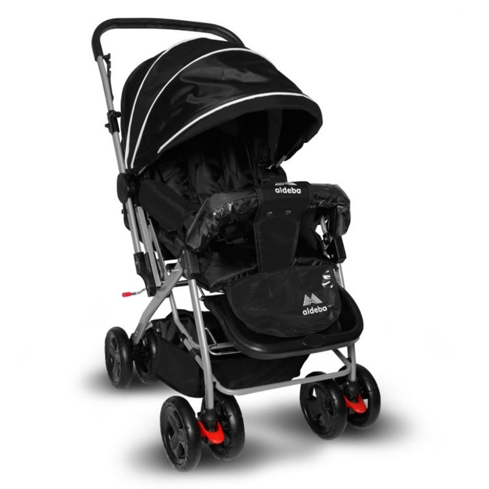 Bebek Arabası ve Pusetler Aldeba 8028 Çift Yönlü Tam Yatar Bebek Arabası Siyah Satın Al