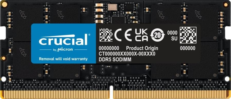 Bilgisayar Ram Bellek Crucial 16GB DDR5 4800MHz CL40 CT16G48C40S5 Notebook Ram Satın Al