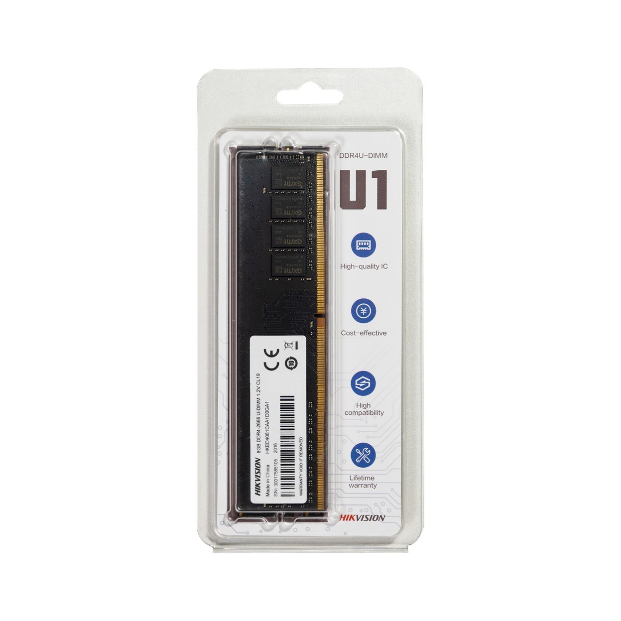 Bilgisayar Ram Bellek Hikvision 8GB DDR4 3200MHz 288Pin 1.35V CL16-18 PC Ram Satın Al