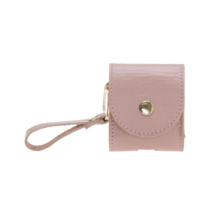 Bluetooth Kulaklıklar Apple AirPods 2.nesil Uyumlu Deri Kılıf Mai Snap NU2 Pembe Satın Al