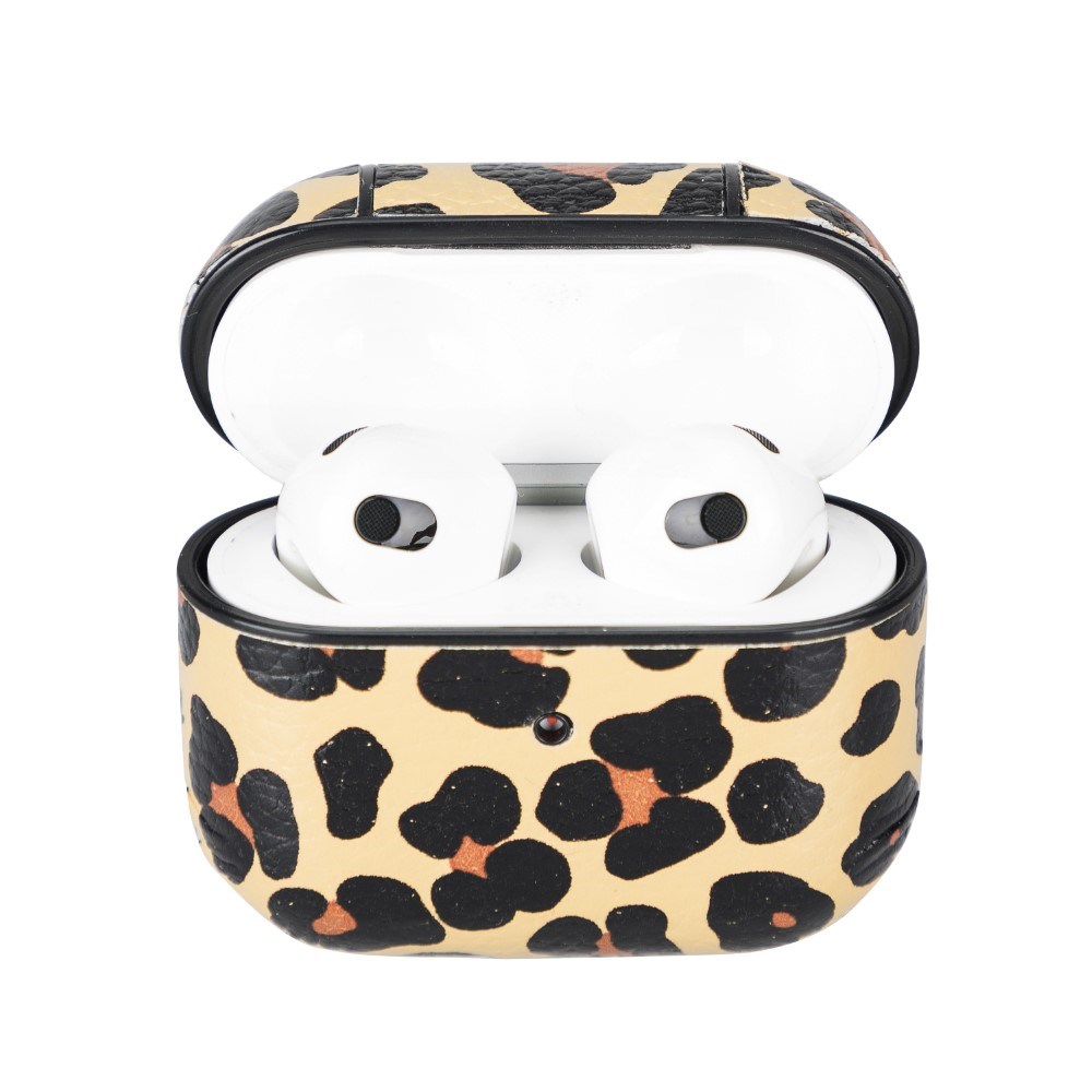 Bluetooth Kulaklıklar Apple AirPods 3.nesil Uyumlu Deri Kılıf Juni LEO-NE Leopar Satın Al