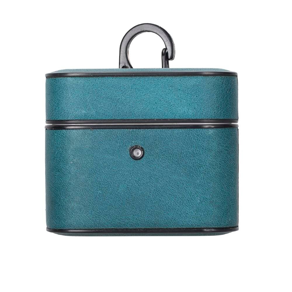 Bluetooth Kulaklıklar Casquet Apple AirPods 3.nesil Uyumlu Deri Kılıf AA32 Mavi Satın Al