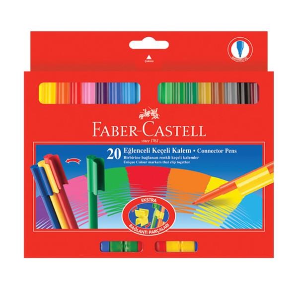 Boya ve Resim Kalemleri Faber Castell Keçeli Boya Kalemi Eğlenceli 20 Renk Satın Al