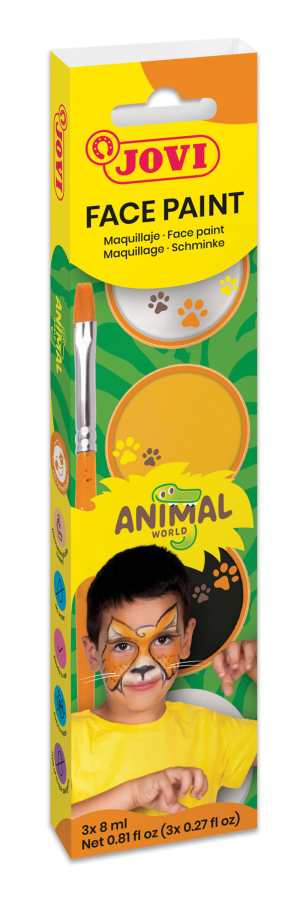Boyama Ürünleri JOVI 174AN KREM YÜZ BOYASI HAYVANLAR DÜNYASI 8ML X 3 RENK Satın Al