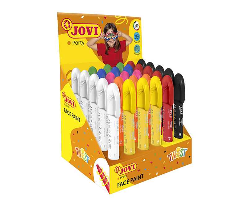 Boyama Ürünleri JOVI 193 YÜZ BOYASI STİK KALEM 6 RENK - 30'LU SET Satın Al