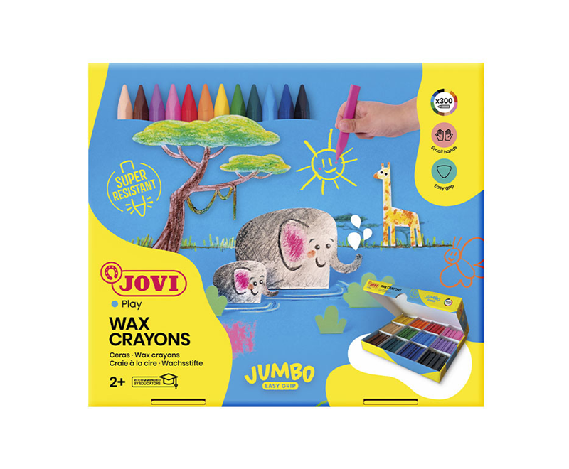 Boyama Ürünleri JOVI 979 TRIWAX JUMBO MUM BOYA 12 X 25 RENK - 300'LÜ Satın Al
