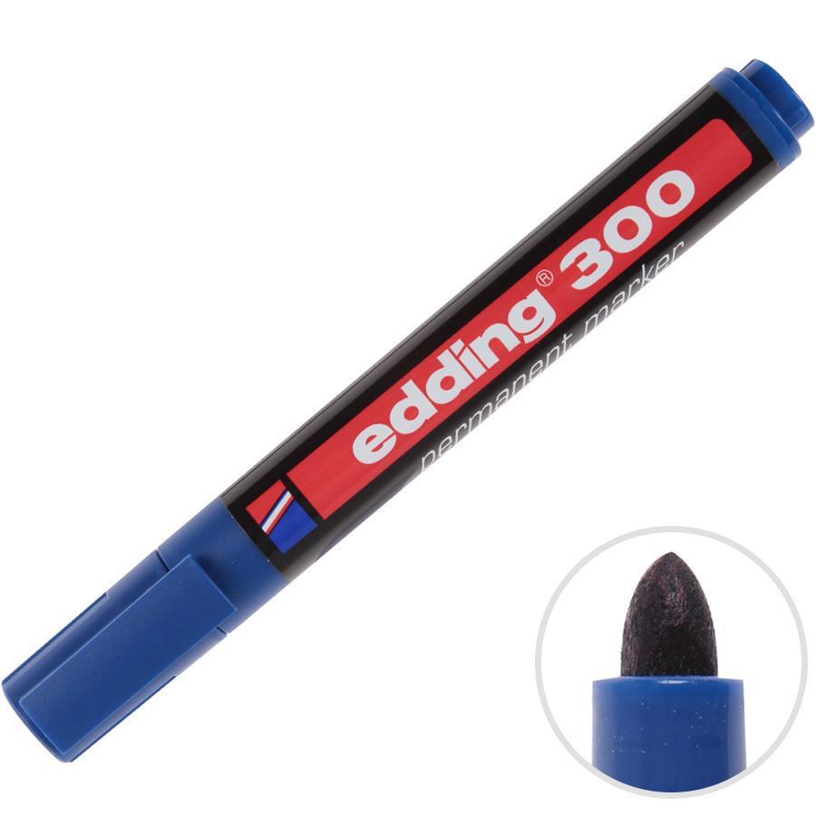 Cam ve Boyama Markörleri Edding 300 Permanent Marker Koli Kalemi Yuvarlak Uç Mavi 10'lu Satın Al