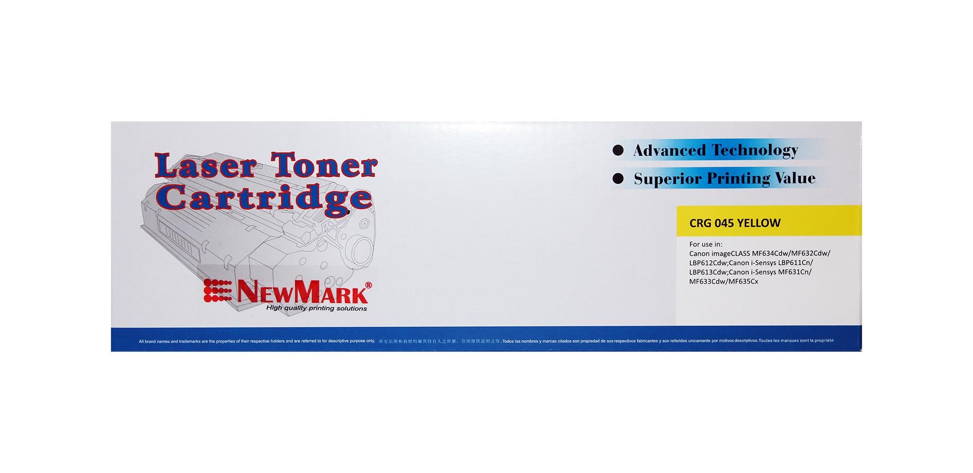 Canon Muadil Toner Canon Crg 045 Sarı Newmark Muadil Toner (Çipli) Satın Al
