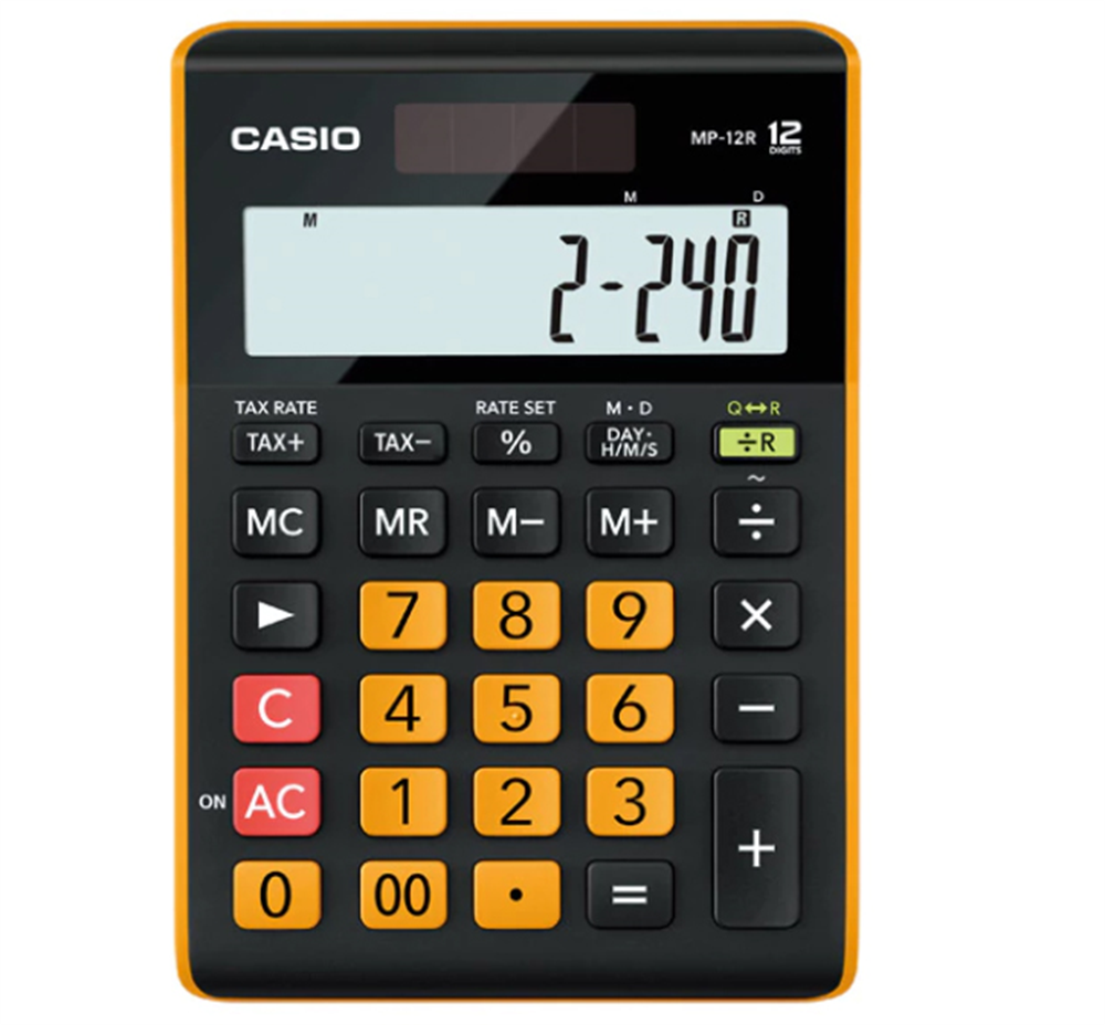 Casio Mp-12R Depo Kullanımına Özel 12 Hane Hesap Makinası