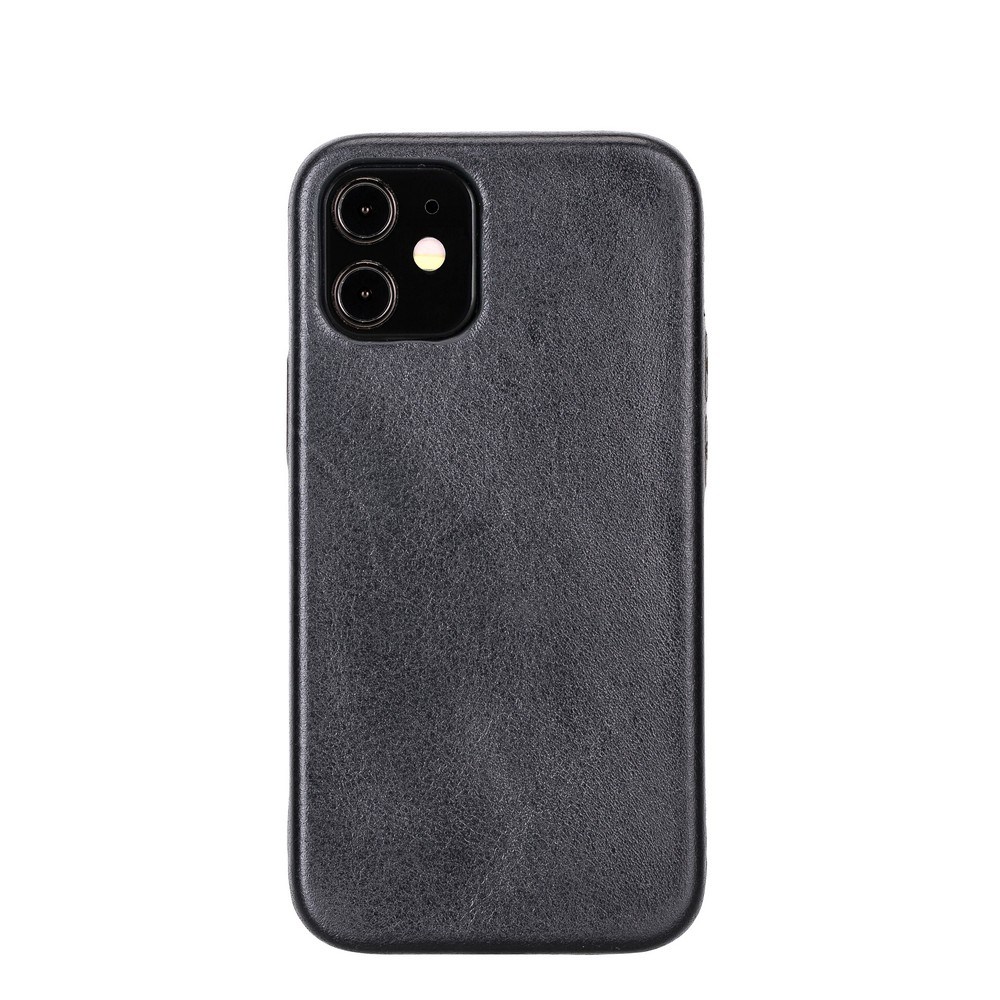 Cep Telefonu Aksesuarları Apple iPhone 12 mini Uyumlu Deri Arka Kapak ROCK RST1 Siyah Satın Al