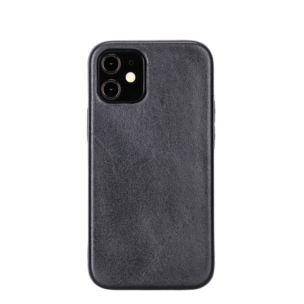Cep Telefonu Aksesuarları Apple iPhone 12 mini Uyumlu Deri Arka Kapak ROCK RST1 Siyah Satın Al