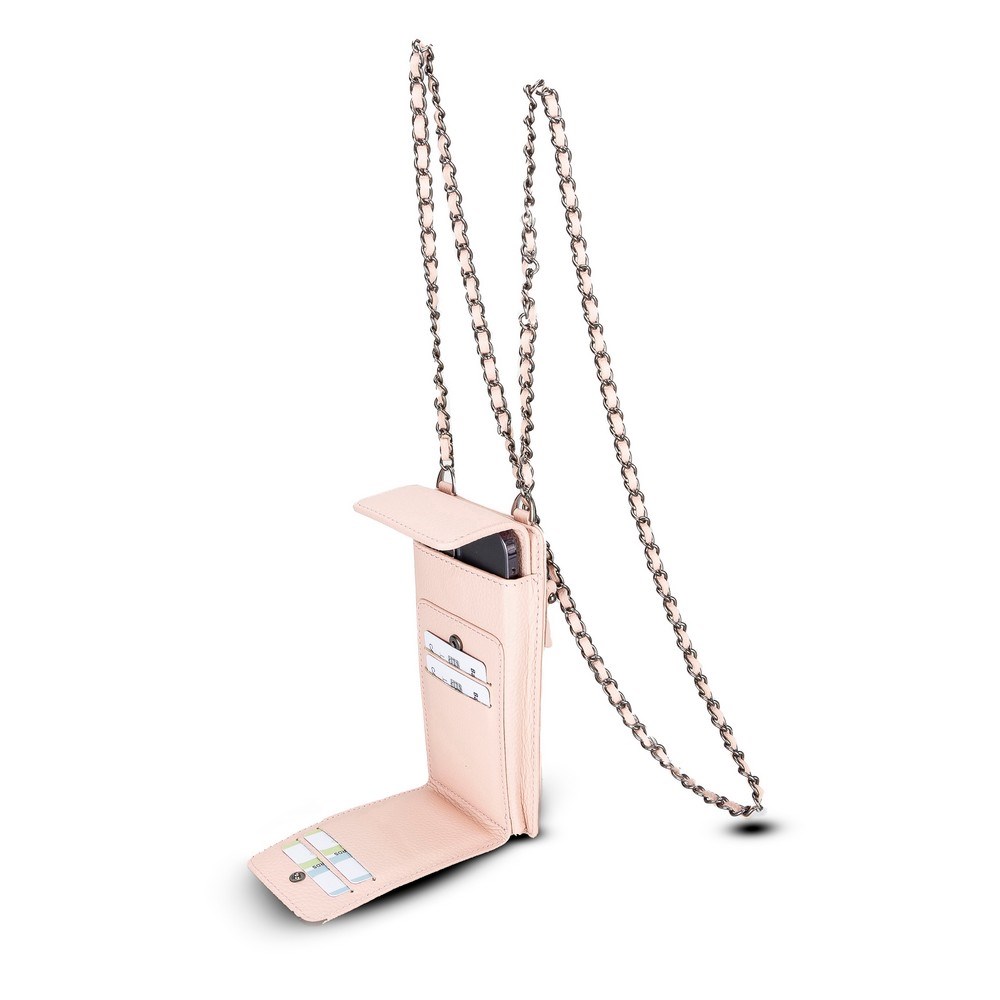 Cep Telefonu Aksesuarları Avjin 6.9 inch Uyumlu Deri Kılıf Cüzdan Askılı ERC5 Pembe Satın Al