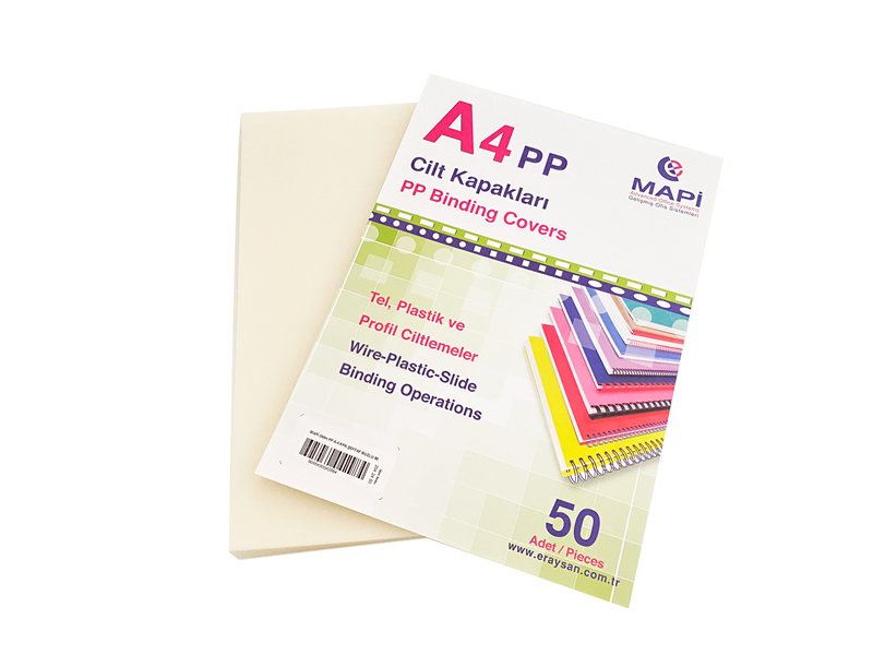 Cilt Kapakları MAPİ A4 PP ŞEFFAF BUZLU (KUM DESEN) 350 MİCRON ŞEFFAF BUZLU 50 Lİ Satın Al