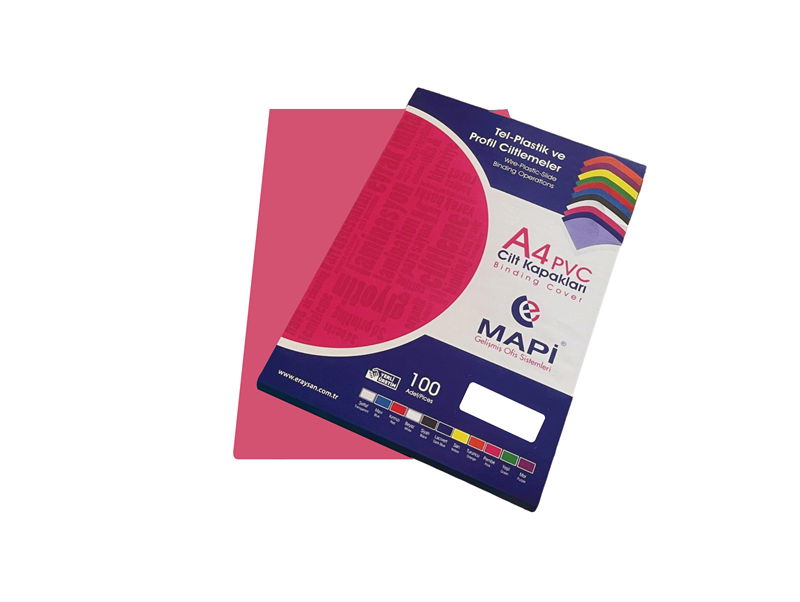 Cilt Kapakları MAPİ A4 PVC OPAK CİLT KAPAK PEMBE 100 LÜ Satın Al