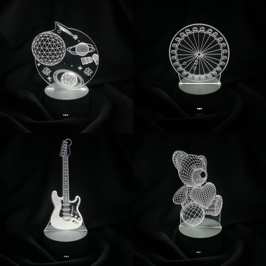 Elektrik ve Aydınlatma Ürünleri AVEC AV-333 3D PİLLİ + USB'Lİ MASA LAMBASI Satın Al