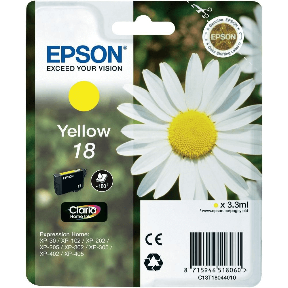 Epson 18 T180440 Xp202-205  Sarı Kartuş