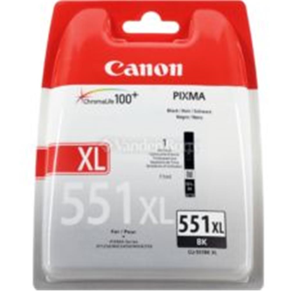 Epson Kartuş Canon CLI-551XL BK Black Siyah Yüksek Kapasiteli Mürekkep Kartuş IP7250 MX925 Satın Al