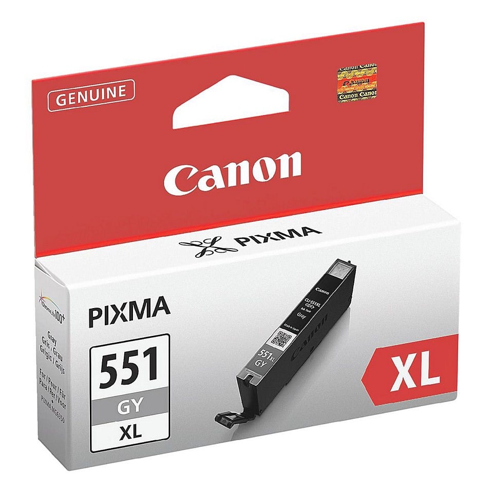 Epson Kartuş Canon CLI-551XL GY Gray Gri Yüksek Kapasiteli Mürekkep Kartuş IP7250 MX925 Satın Al