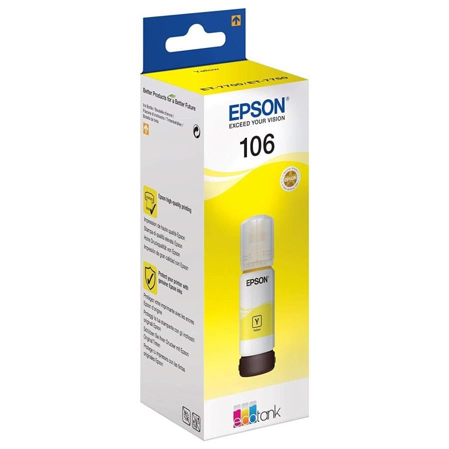 Epson Kartuş Epson 106 Yellow Sarı Şişe Mürekkep T00R440 L7160-7180 Satın Al