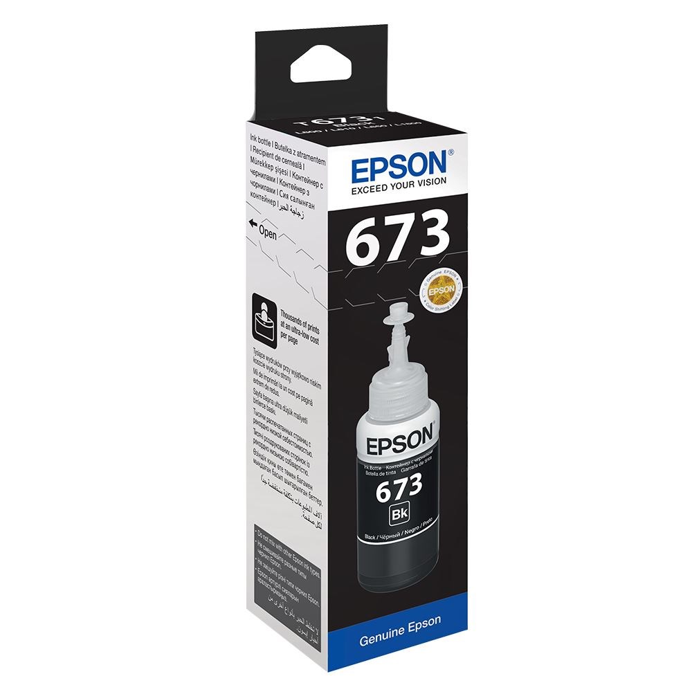Epson Kartuş Epson T6731 L800-L1800 Siyah Mürekkep Kartuş 70Ml Satın Al