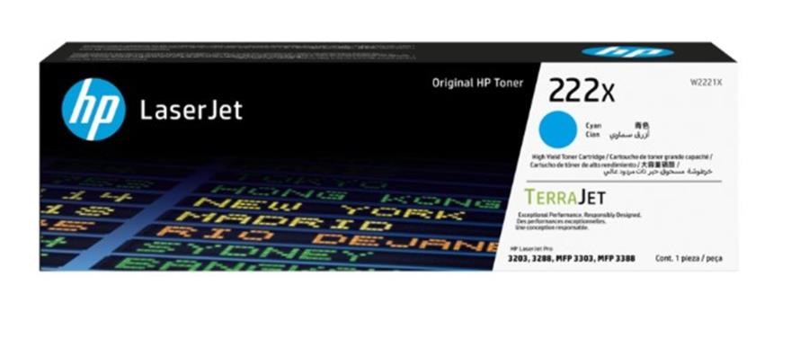 Epson Kartuş Hp 222X Cyan Mavi 2.500 Sayfa Toner W2221X Satın Al