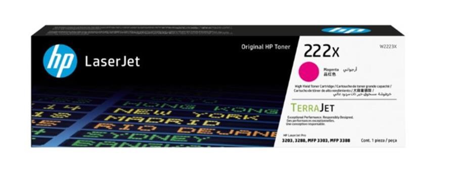 Epson Kartuş Hp 222X Magenta Kırmızı 2.500 Sayfa Toner W2223X Satın Al