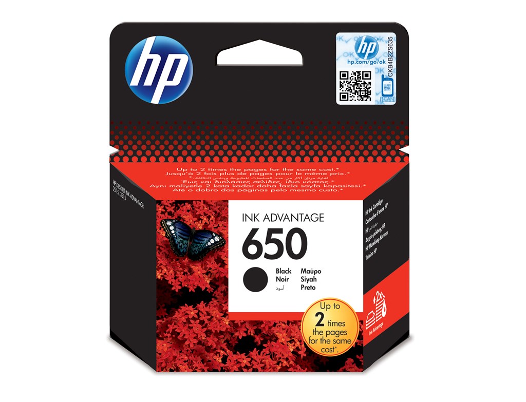 Epson Kartuş HP 650 Siyah Mürekkep Kartuşu CZ101AE Satın Al