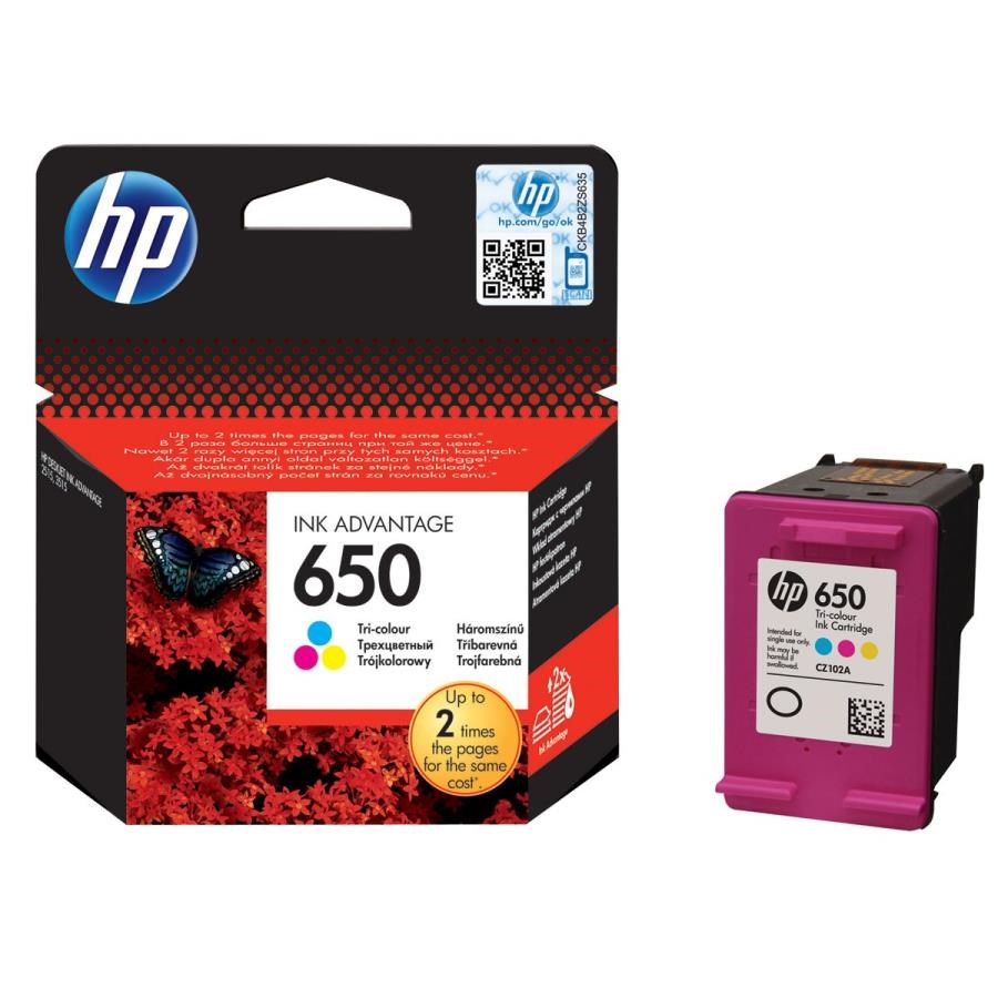 Epson Kartuş HP 650 Üç Renkli Mürekkep Kartuşu 2515-3515-1515 CZ102AE Satın Al