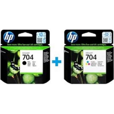 Epson Kartuş HP CN692AE + CN693AE 704  Siyah + Renkli Kartuş Seti Satın Al