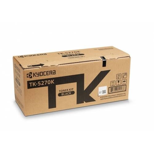 Epson Kartuş Kyocera TK-5270K Black Siyah Orjinal Fotokopi Toneri Ecosys M6230cidn-M6630cidn P6230cdn 8.000 Sayfa Satın Al