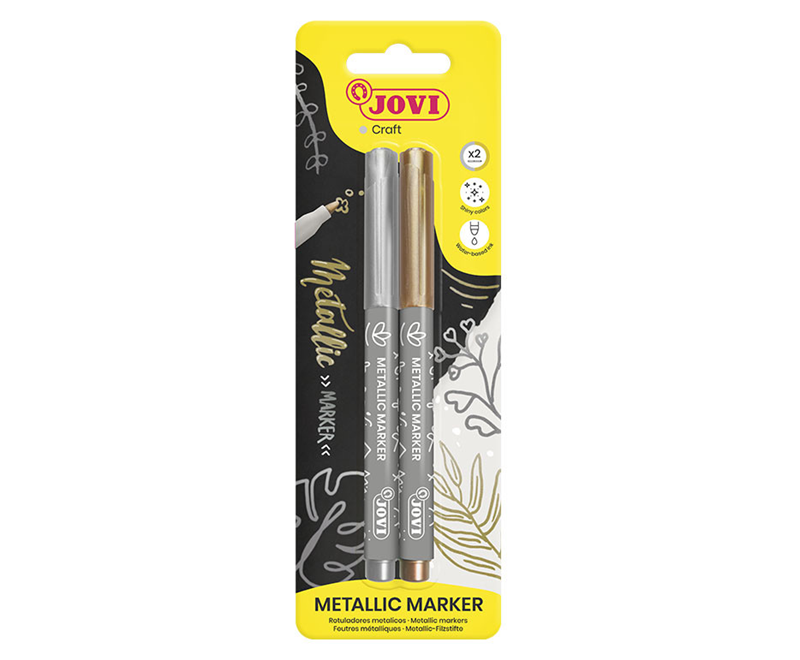 Fosforlu Kalemler JOVI 1602M DECOR METALİK KALEMİ ALTIN GÜMÜŞ - BLİSTER Satın Al