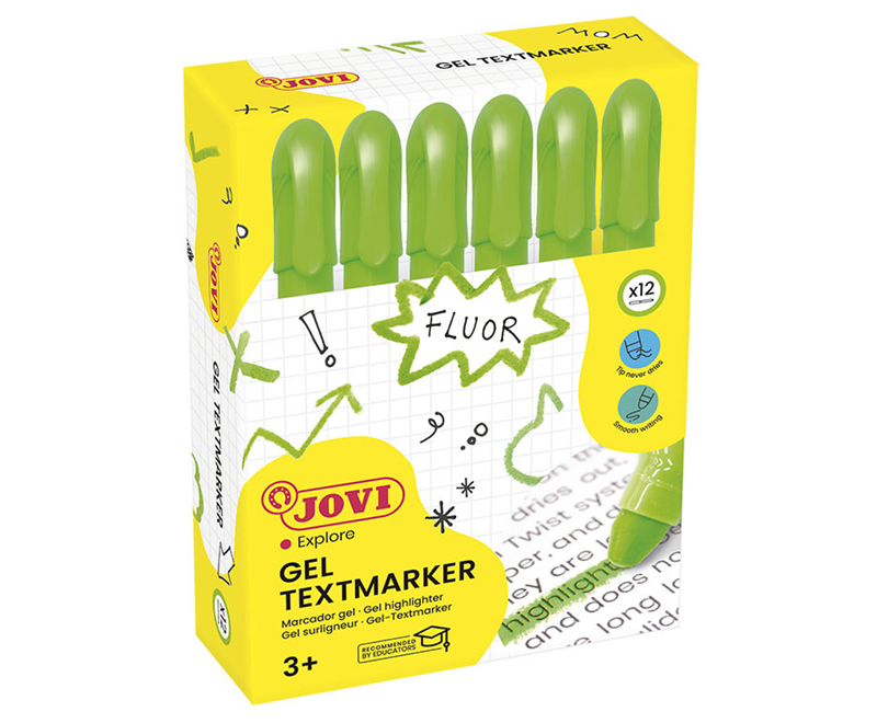 Fosforlu Kalemler JOVI 1818 JEL STİK FOSFORLU KALEM YEŞİL - 12'Lİ KUTU Satın Al