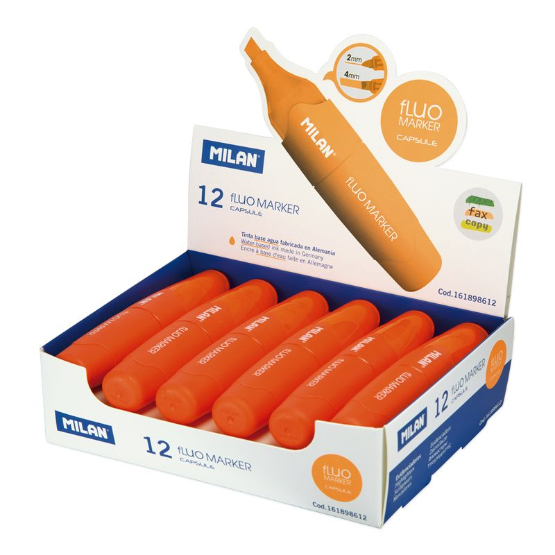 Fosforlu Kalemler MILAN 161898612 CAPSULE FOSFORLU KALEM TURUNCU 12Lİ Satın Al