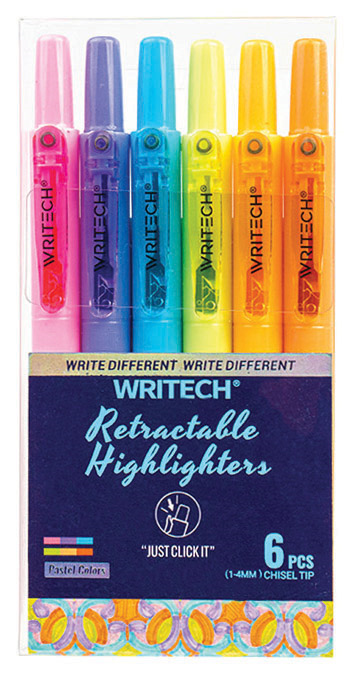 Fosforlu Kalemler WRITECH W-805S BASMALI FOSFORLU KALEM PASTEL 6 RENK - 6'LI Satın Al