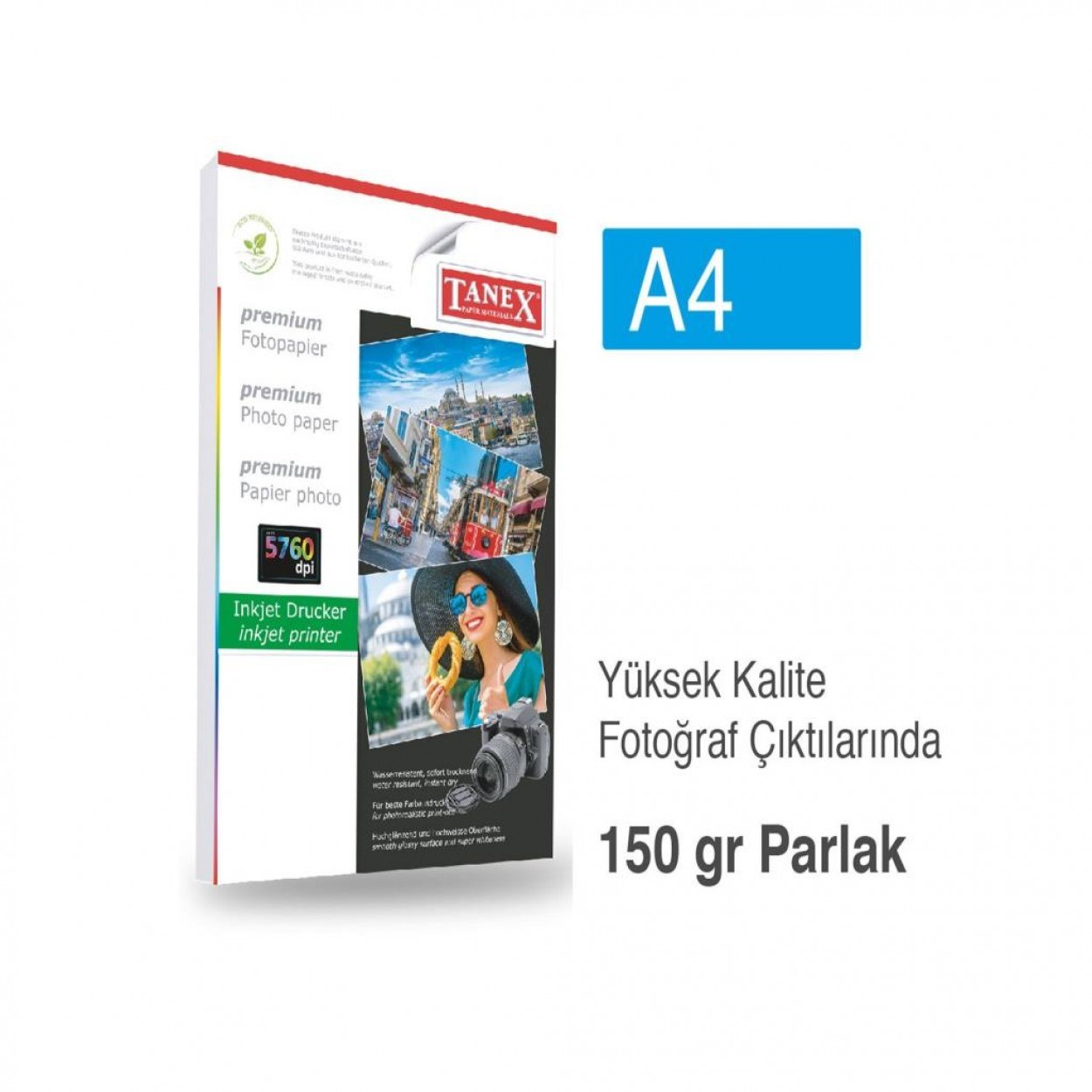 Fotoğraf Kağıtları Tanex Fotoğraf Kağıdı A4 150 gr 210 mm x 297 mm 25 Sayfa Satın Al