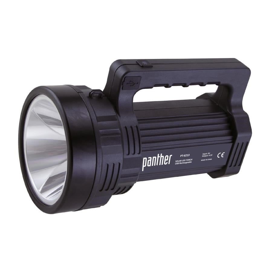 Genel Hırdavat Ürünleri PANTHER PT-6213 USB ŞARJLI SOLAR EL FENERİ Satın Al