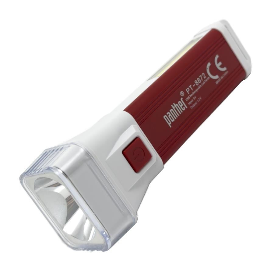 Genel Hırdavat Ürünleri PANTHER PT-8872 USB ŞARJLI SOLAR EL FENERİ Satın Al
