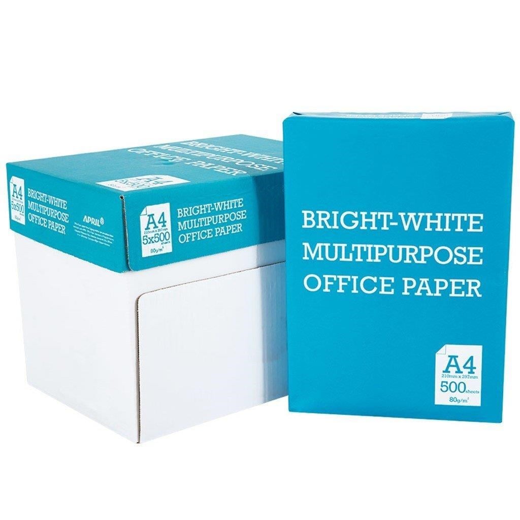 Gramajlı Fotokopi Kağıtları April Bmo A4 Extra Beyaz Fotokopi Kağıdı 80 Gr 1 Koli (5 Paket) Satın Al