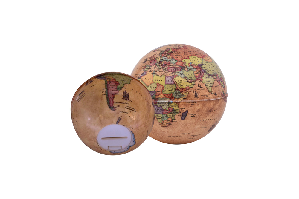 Gürbüz GLOBE BANK ANTİK KÜRE  10CM