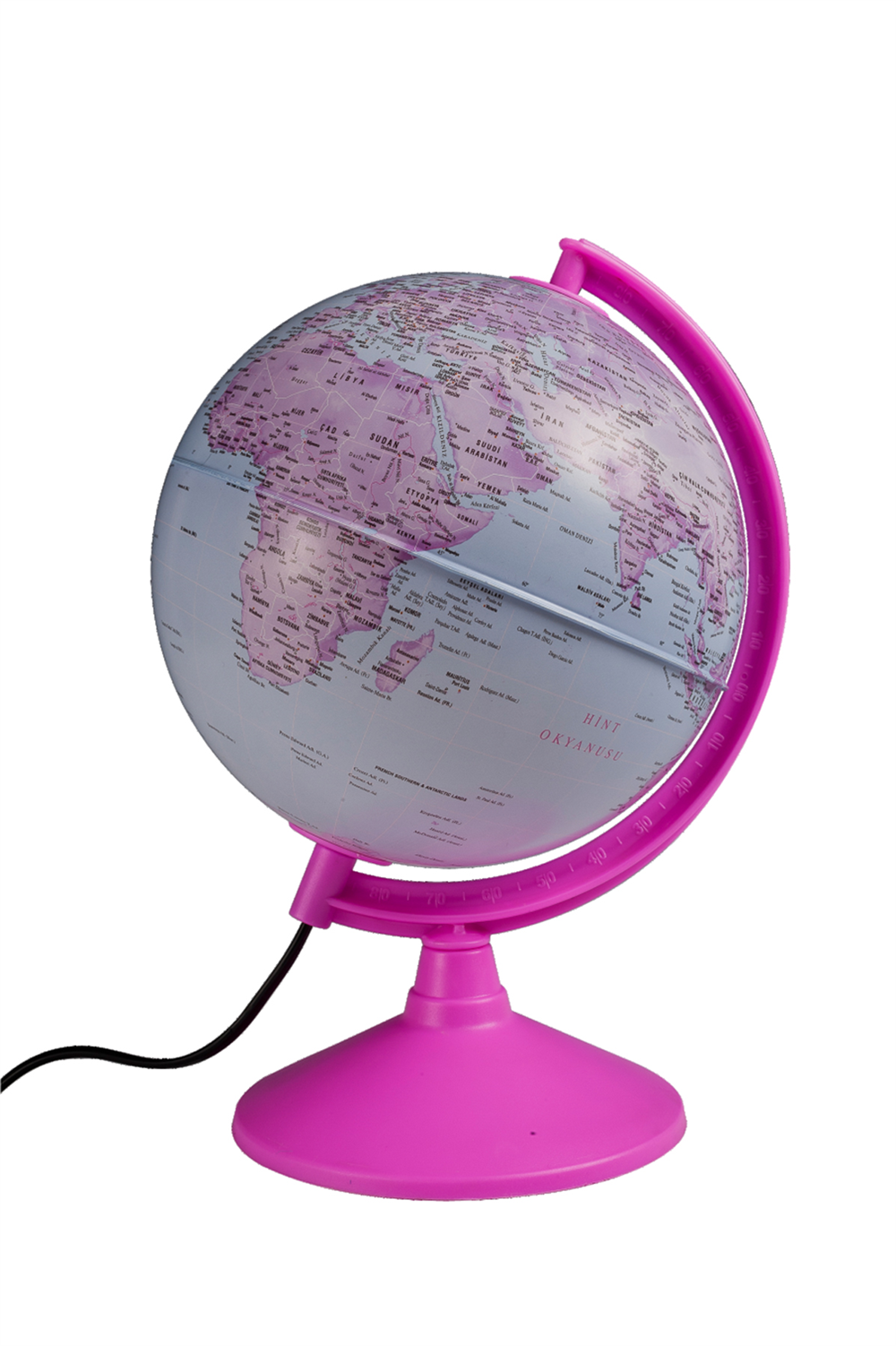 Gürbüz Işıklı Pembe Küre 20cm