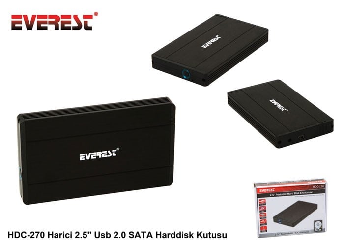 Hard Diskler Everest HDC-270 Harici 2.5