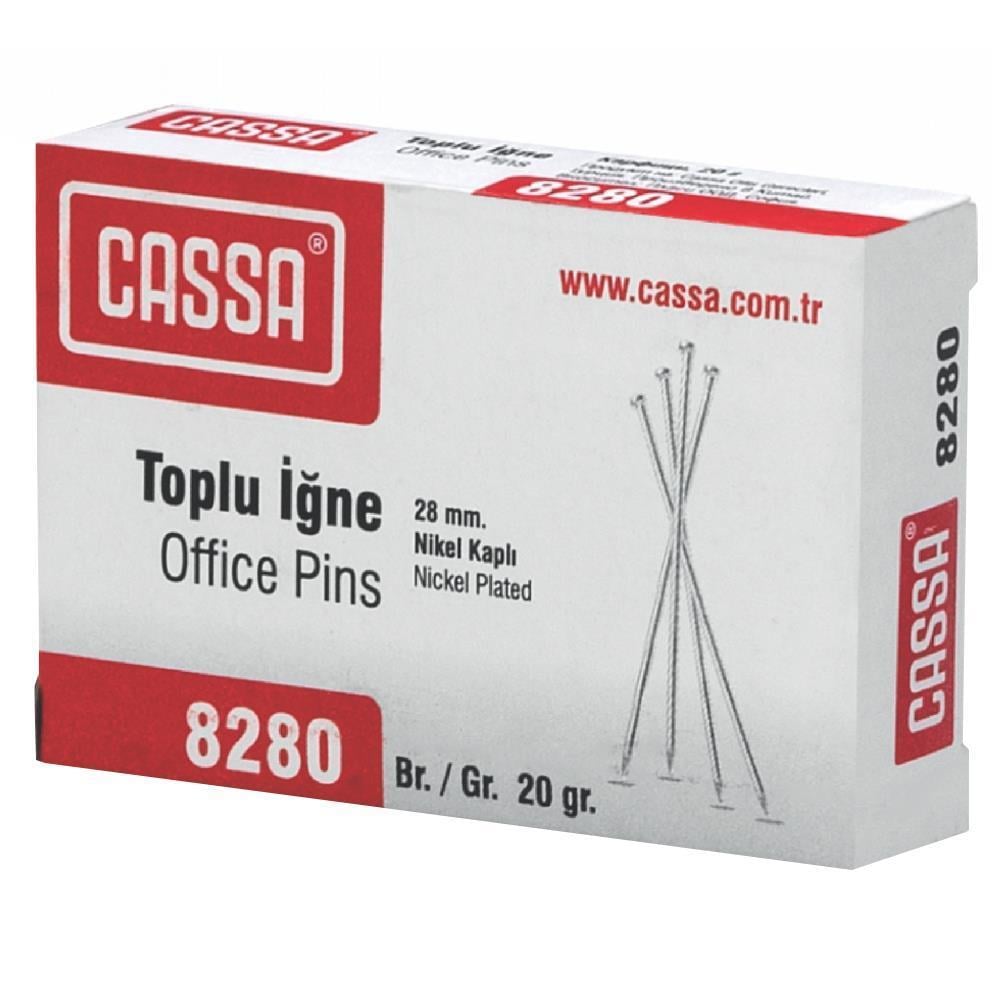 Harita Çivisi Raptiye ve İğneler Cassa 8280 Toplu İğne Nikel Kaplı 20gr Satın Al
