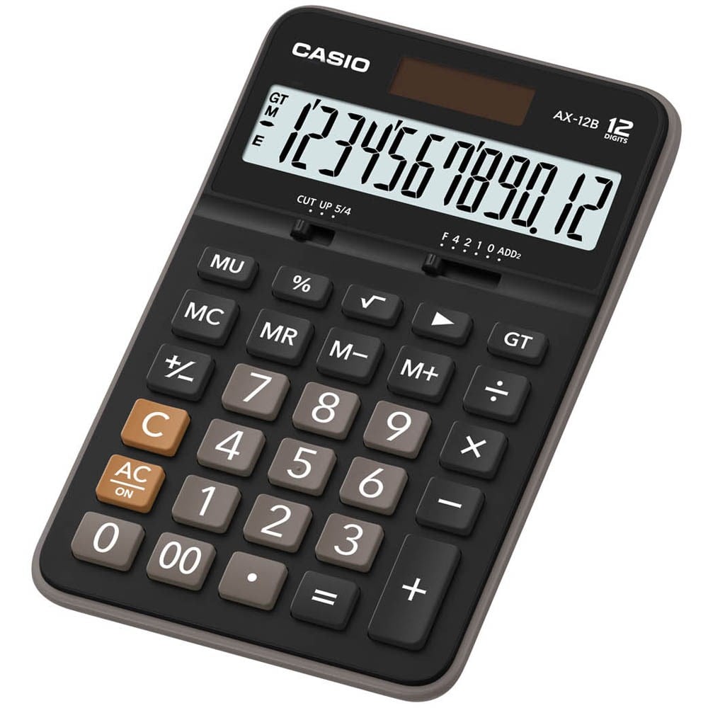 Hesap Makineleri Casio AX-12B 12 Hane Masa Üstü Hesap Makinesi Satın Al