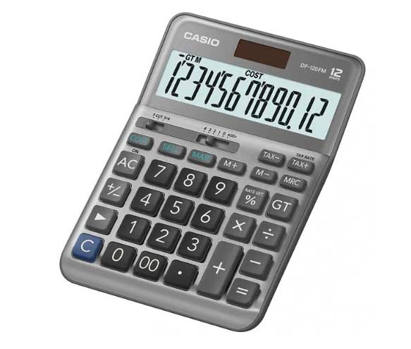 Hesap Makineleri Casio DF-120FM 12 Hane Masa Üstü Hesap Makinesi Satın Al