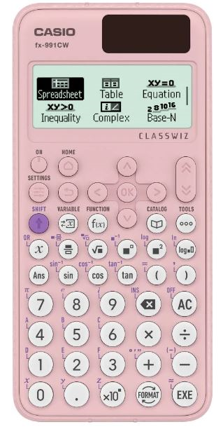 Hesap Makineleri Casio FX-991CW-W-DT ClassWiz Pembe Bilimsel Fonksiyonlu Hesap Makinesi Satın Al