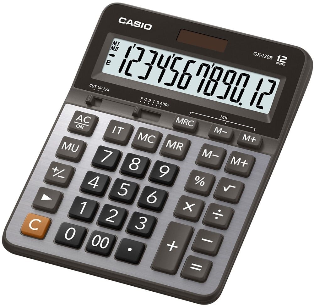 Hesap Makineleri Casio GX-120B 12 Hane Masa Üstü Hesap Makinesi Satın Al